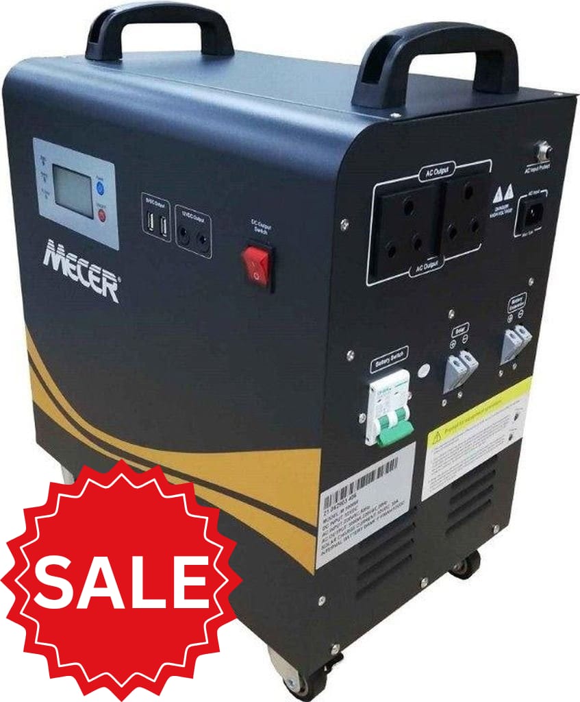 ON SALE !! - SOL-I-BB-M2 Mecer 2Kw 24V 2x100A Bat Pure Sine Wave includes 800W Solar charge Controller