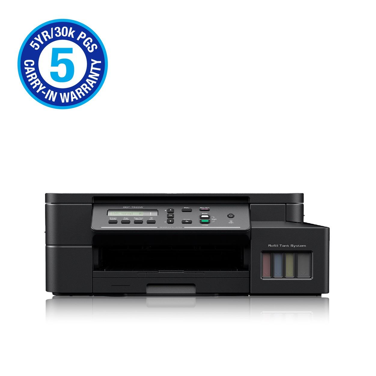 Brother DCP-T520W Ink Tank Printer 3in1 with WiFi (includes HiLo Surge Protector Kit)