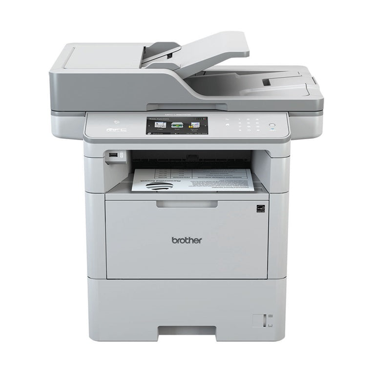 Brother MFC-L6900DW Multifunction Black and White Laser Printer with WiFi (includes HiLo Surge Protector Kit)