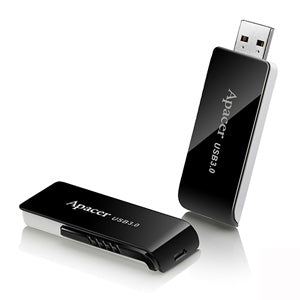 Apacer AH350 (AP64GAH350B-1) 64GB USB 3.0 Flash Drive - Black