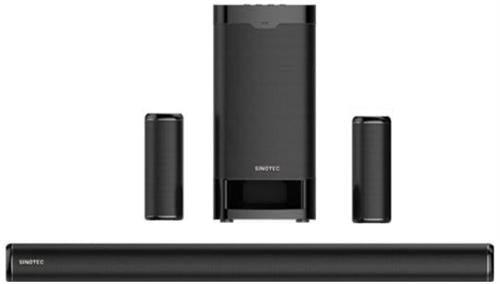 Sinotec SBS 511HS 5.1 Channel Soundbar System with External Wireless Subwoofer And Two Wired Satellite Speakers