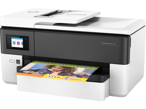 HP Y0S18A OfficeJet Pro 7720 Wide Format All-in-One Print, Scan, Copy and Fax Wi-Fi Colour Inkjet Printer, Retail Box , 1 year Limited Warranty