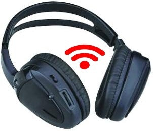 Boss Audio Dual Channel Wireless Infrared Headphones (Sold Individually),For use in cars, trucks, motorhomes, and other vehicles with 12V video-Black, Retail Box, 1 year warranty
