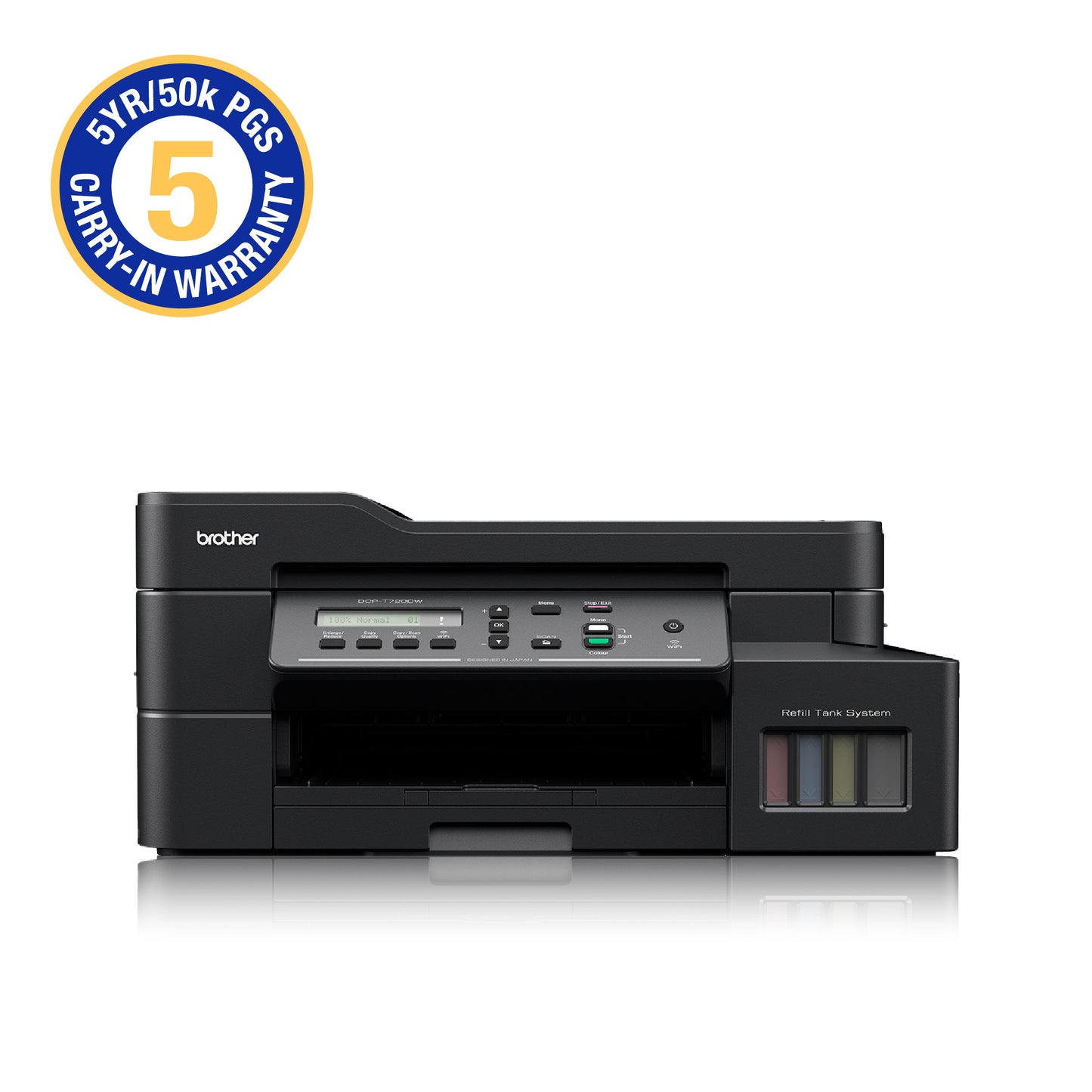 Brother DCP-T720DW Ink Tank Printer 3in1 with WiFi and ADF (includes HiLo Surge Protector Kit)