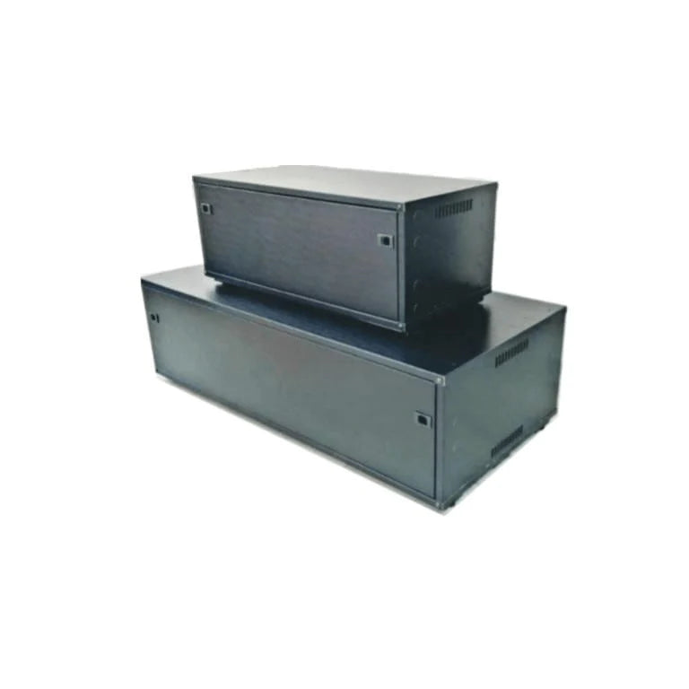 Mecer battery box for 1 x 100Ah battery on adjustable feet (SOL-BBB-1-100A-BLK)