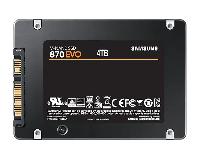 Samsung SSD 870 EVO SATA III 2.5 inch 4TB