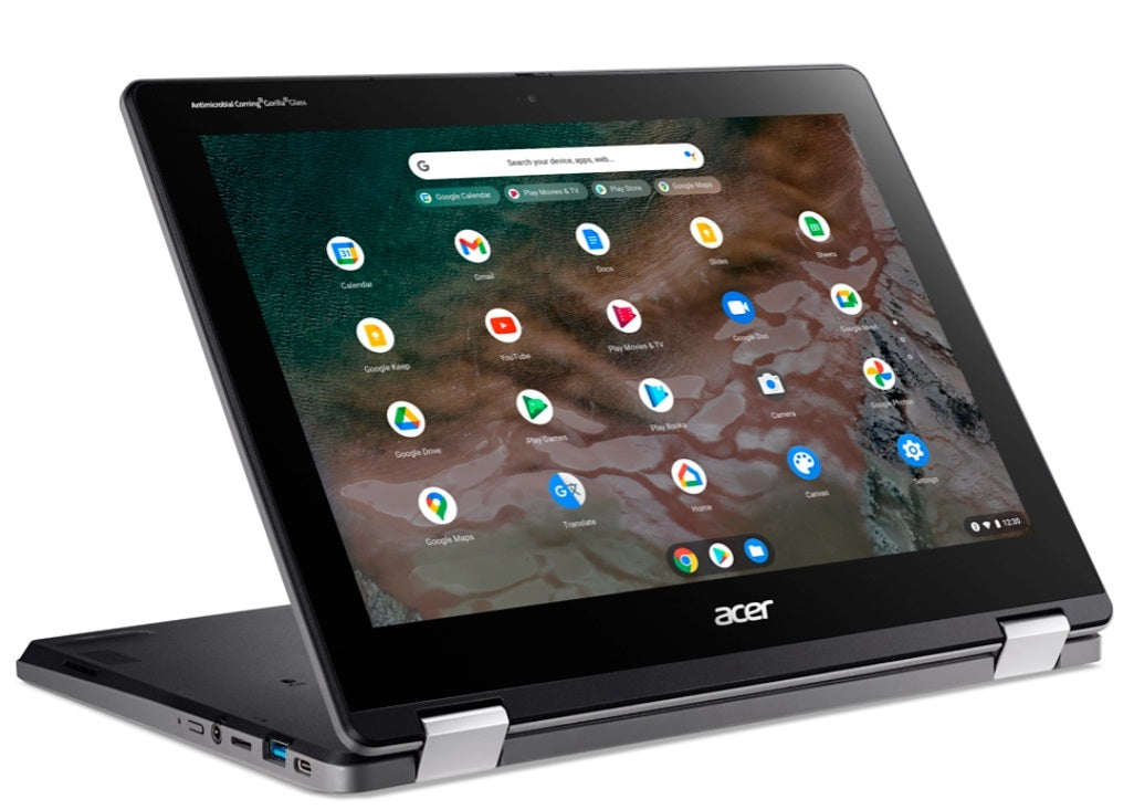 Acer Chromebook Spin 512 12'' HD IPS-Touch  N4500 4GB eMMC 32GB WiFi-BT Garageble Pen Google OS 3YR FRR (R853TNA-C8CU) - NX.AZHEA.002