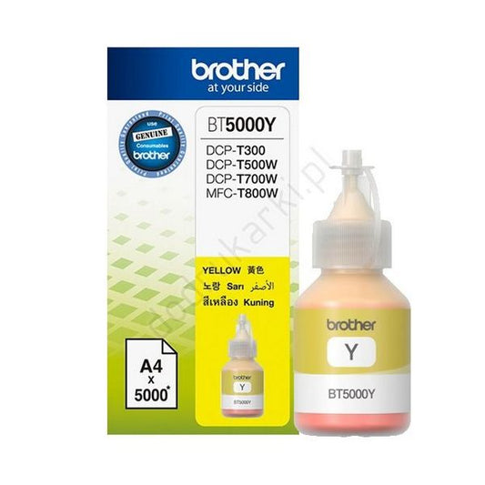 Yellow Ink for Brother DCPT310; DCP-T220; DCP-T420; DCPT500W; DCPT510W; DCPT520W; DCPT710W; DCP-T720DW; MFCT910DW; DCP-T920DW only