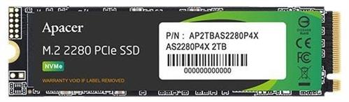 Apacer AS2280P4X 2TB M.2 PCIe Gen3 NVMe SSD (Solid State Drive) Compliant with NVMe 1.3 Standard, Ultra Thin M.2 Form Factor -Sequential Read/Write Speed up to 3000MB's / 2000MB's