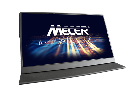Mecer 17.3" 16 x 9 TFT USB Type C Portable Monitor - Black