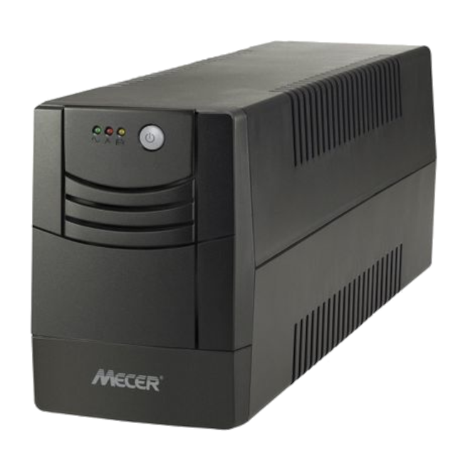 Mecer 2000VA (2000VA/1200W) Line Interactive/Off-Line UPS - Black (Includes Dedicated Power Cord - Kettle Plug to RED 3 pin)