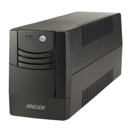 Mecer 2000VA (2000VA/1200W) Line Interactive/Off-Line UPS - Black (Includes Dedicated Power Cord - Kettle Plug to RED 3 pin)