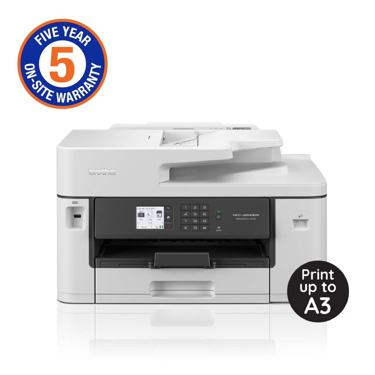 Brother MFC-J2340DW InkBenefit A3 Inkjet Wireless All-in-One Printer ...