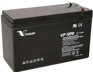 Vision CP1270M Deep Cycle 7Ah 12V AGM Technology Fully Sealed Battery SOL-B-7-12V