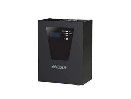 Mecer 1200VA, 1000W, 12V DC-AC Inverter with LCD Display, Lead Acid / Lithium Battery Compatible and Built-in MPPT Module