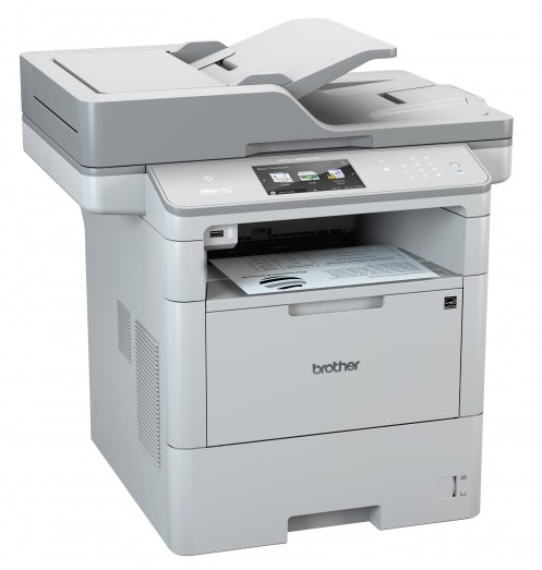 Brother MFC-L6900DW Multifunction Black and White Laser Printer with WiFi (includes HiLo Surge Protector Kit)
