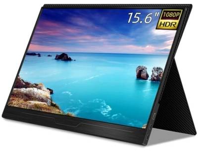 Mecer 15.6" 16 x 9 IPS Non-Touch USB Type C Portable Monitor – Black