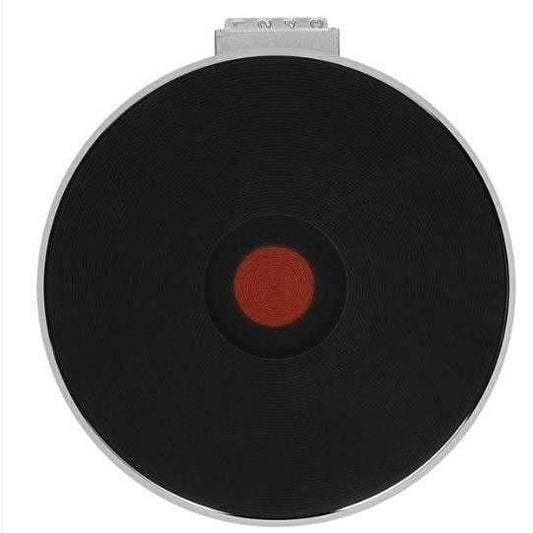 Stove plate solid with red dot 8"